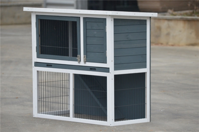 YES4PETS L Double Storey Rabbit Hutch Guinea Pig Cage , Ferret cage W Pull Out Tray Pet Care > Coops & Hutches > Small Animal Habitats & Cages YES4PETS
