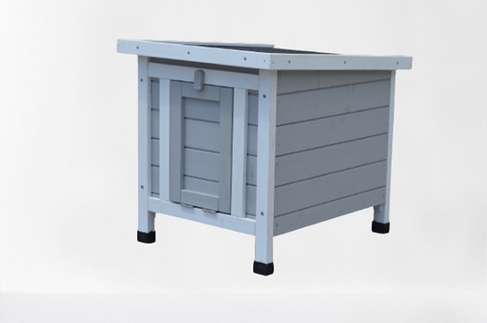 YES4PETS Grey Small Chicken Coop Rabbit Hutch Ferret Cage Guinea Pig Dog Cat Nesting Box Pet Care > Coops & Hutches > Small Animal Habitats & Cages YES4PETS