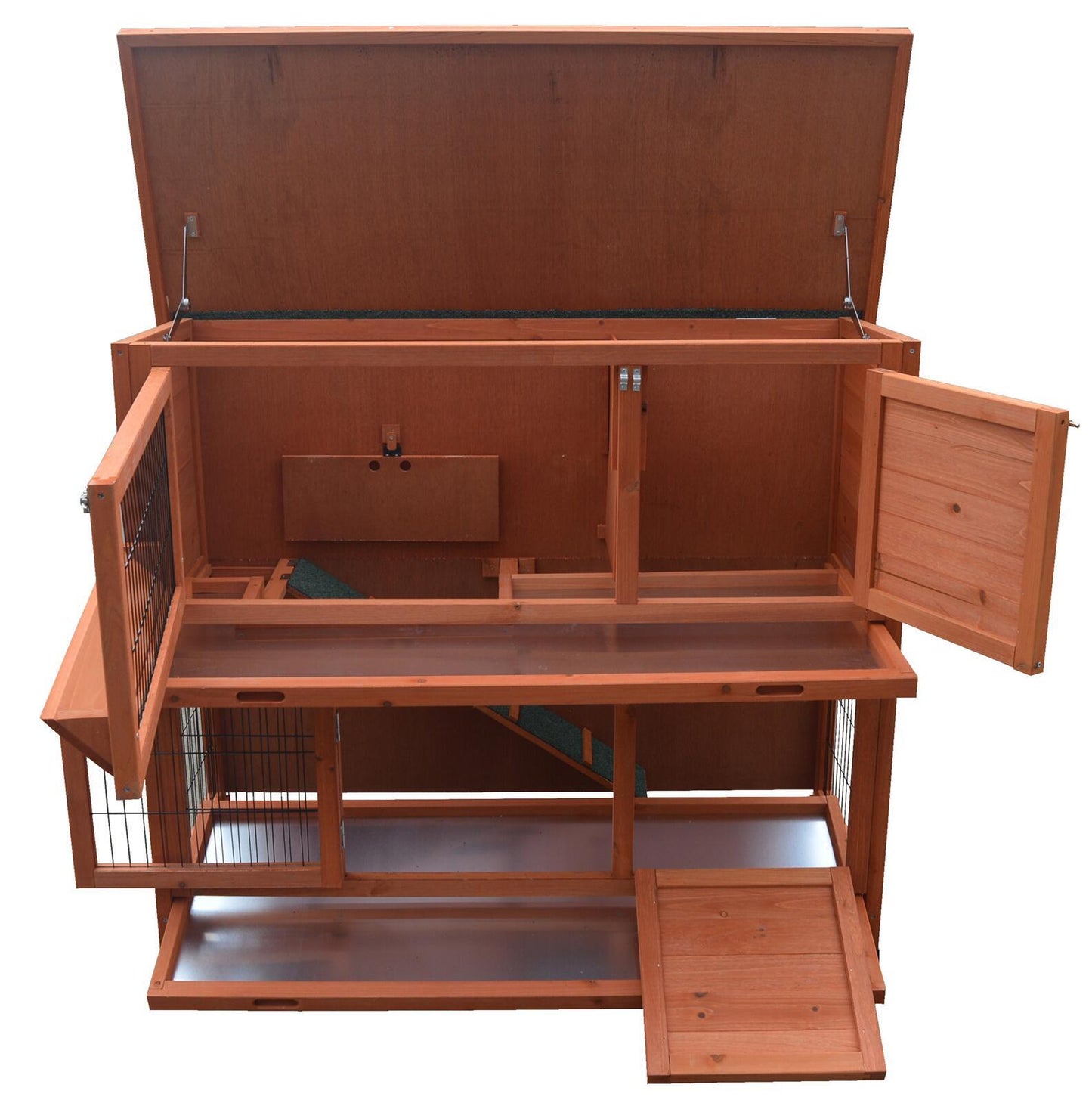 YES4PETS 120cm XL Double Storey Rabbit Hutch Guinea Pig Cage , Ferret cage Cat W Pull Out Tray Pet Care > Coops & Hutches > Small Animal Habitats & Cages YES4PETS