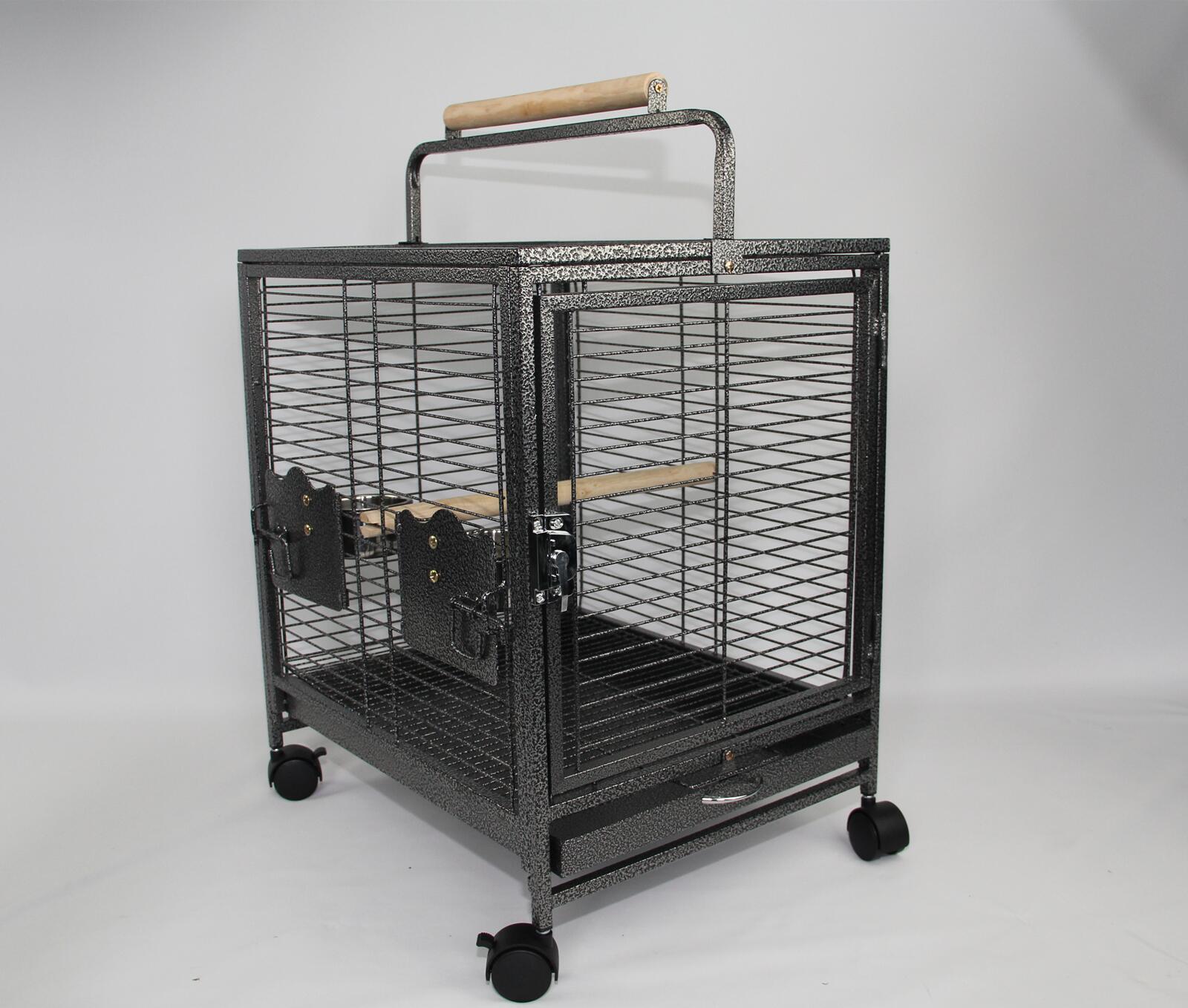 YES4PETS Small Bird Transport Budgie Cage Parrot Aviary Carrier With Wheel Pet Care > Bird > Bird Cages & Stands YES4PETS