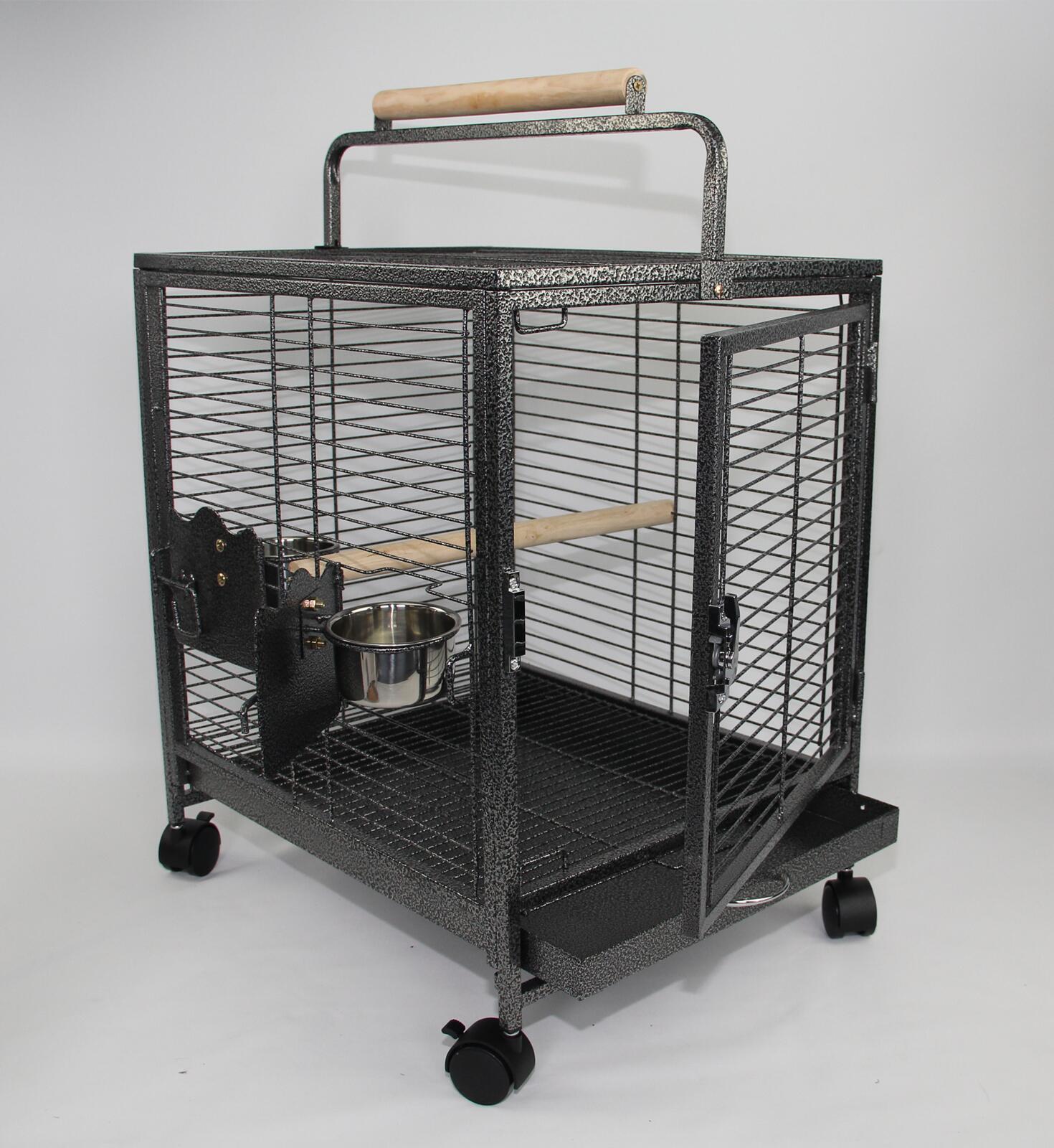 YES4PETS Small Bird Transport Budgie Cage Parrot Aviary Carrier With Wheel Pet Care > Bird > Bird Cages & Stands YES4PETS