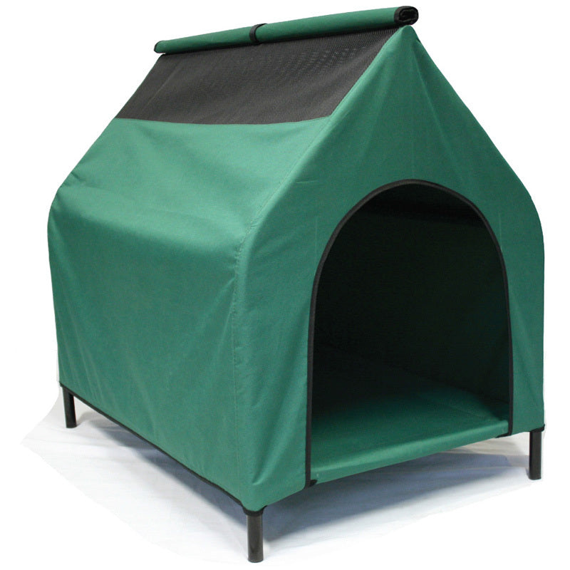 Green L Waterproof Portable Flea and Mite Resistant Dog Kennel House Nest Outdoor Indoor Pet Care > Dog Supplies > Dog Kennels Woofy and Whiskers