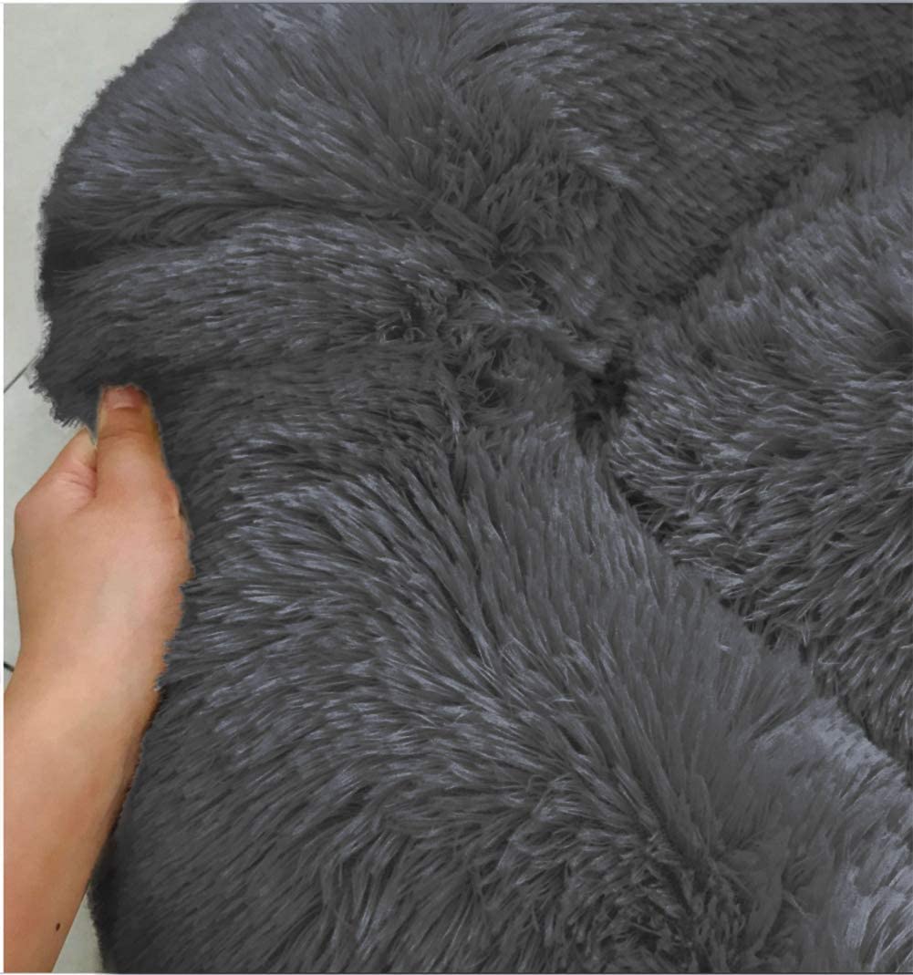 Soft Dog Bed Round Washable Plush Pet Kennel Cat Bed Mat Sofa Small 50cm Pet Care > Dog Supplies > Dog Beds Woofy and Whiskers