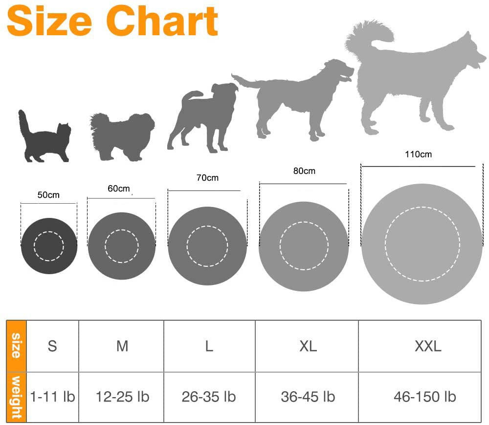 Soft Dog Bed Round Washable Plush Pet Kennel Cat Bed Mat Sofa Small 50cm Pet Care > Dog Supplies > Dog Beds Woofy and Whiskers