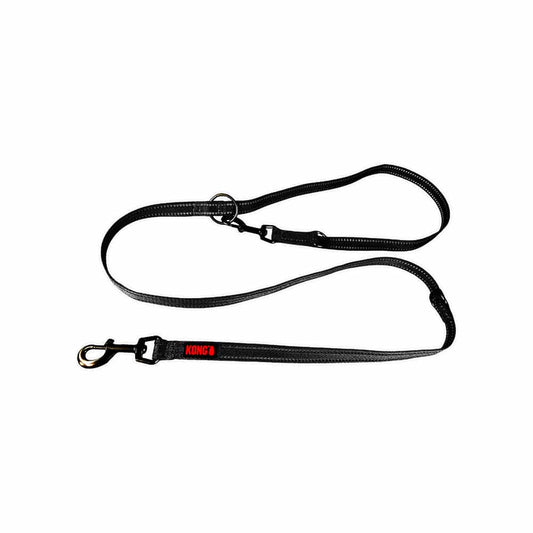 KONG Adjustable Black Leashes Medium Pet Care > Dog Supplies > Dog Collars, Leads & Harnesses Woofy and Whiskers