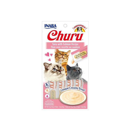 INABA Churu Tuna With Salmon Recipe(14G X 4)6PK Pet Care > Pet Food > Cat Food Inaba