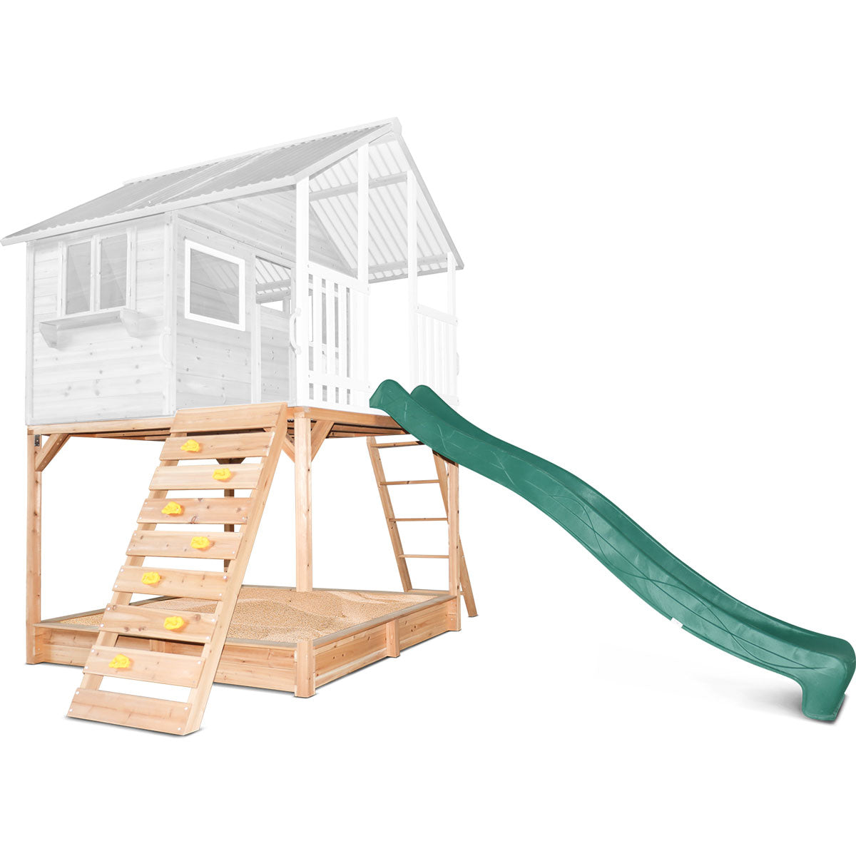 Lifespan Kids Elevation Kit and Green Slide to suit Winchester Cubby House Only Baby & Kids > Baby & Kid's Toys > Outdoor Play Equipment Woofy and Whiskers