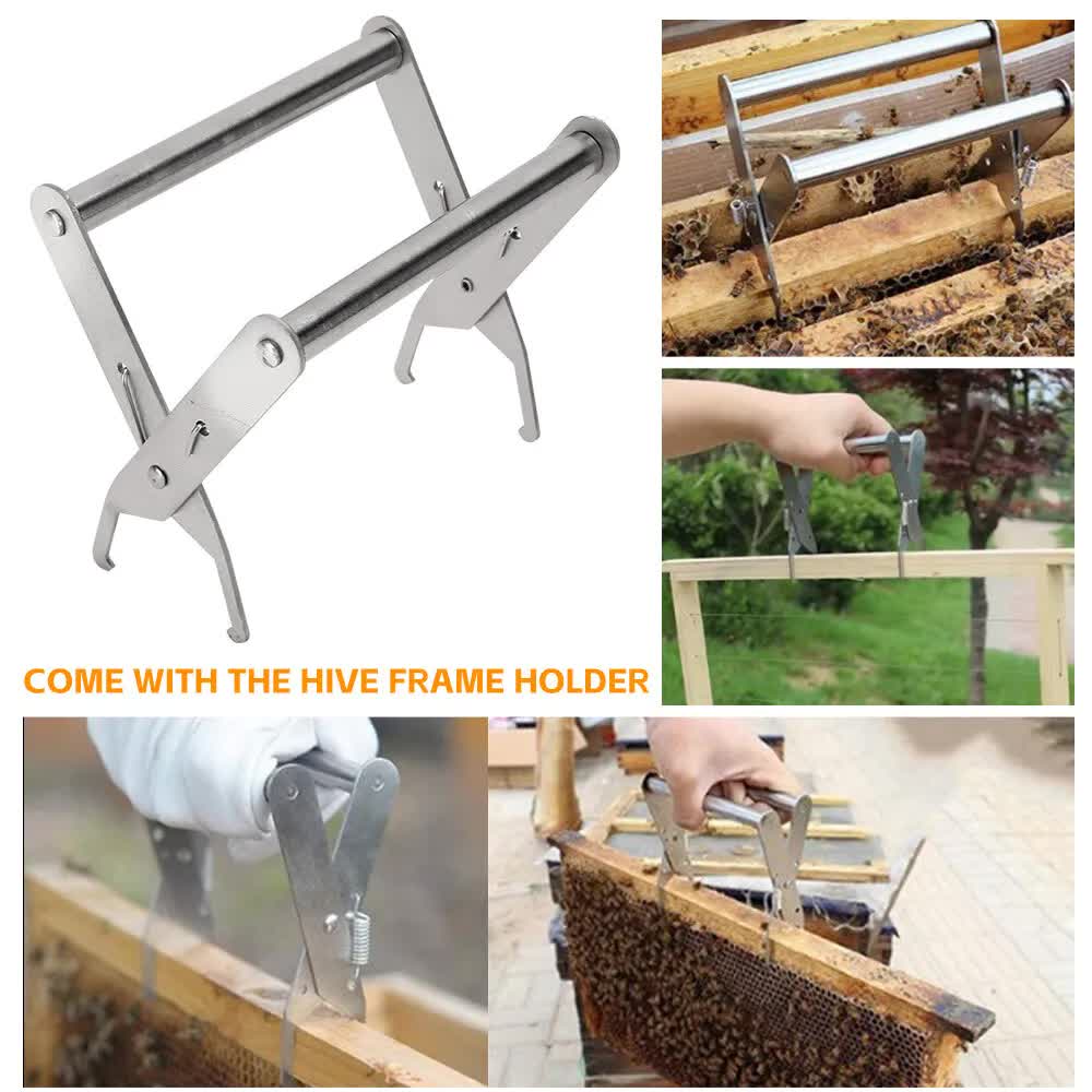 Wooden-Beekeeping-Beehive-House-+7PCS-Upgraded-Auto-Honey-Bee-comb-Hive-Frame Pet Care > Farm Supplies > Beekeeping Rooster Farm