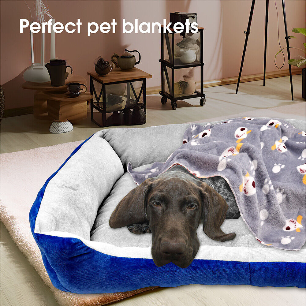 Vaka Navy Dog Bed Pet Cat Calming Floor Mat Sleeping Cave Washable Extra Large 29702 Pet Care > Dog Supplies > Dog Beds Woofy and Whiskers