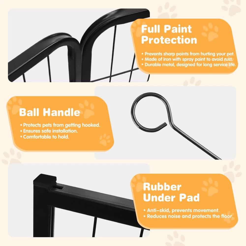 Pet Dog Playpen Puppy Exercise Cage Enclosure Fence Metal Outdoor 8 Panel Pet Care > Dog Supplies > Dog Kennels Woofy and Whiskers