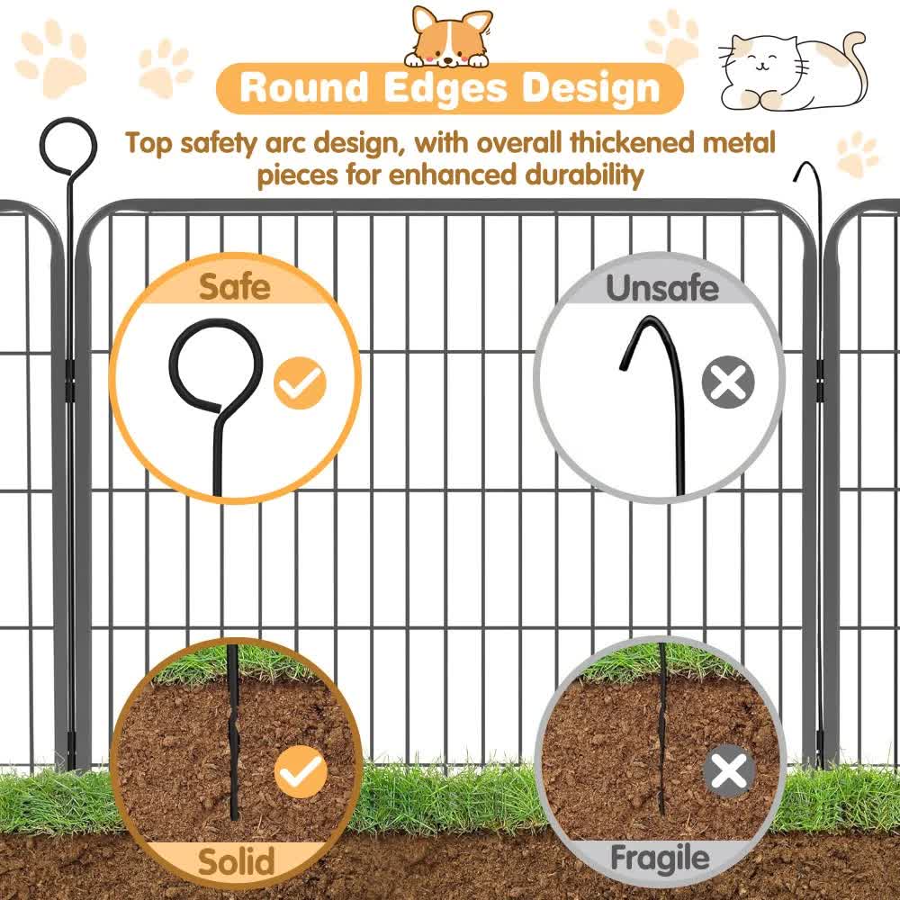 Pet Dog Playpen Puppy Exercise Cage Enclosure Fence Metal Outdoor 8 Panel Pet Care > Dog Supplies > Dog Kennels Woofy and Whiskers