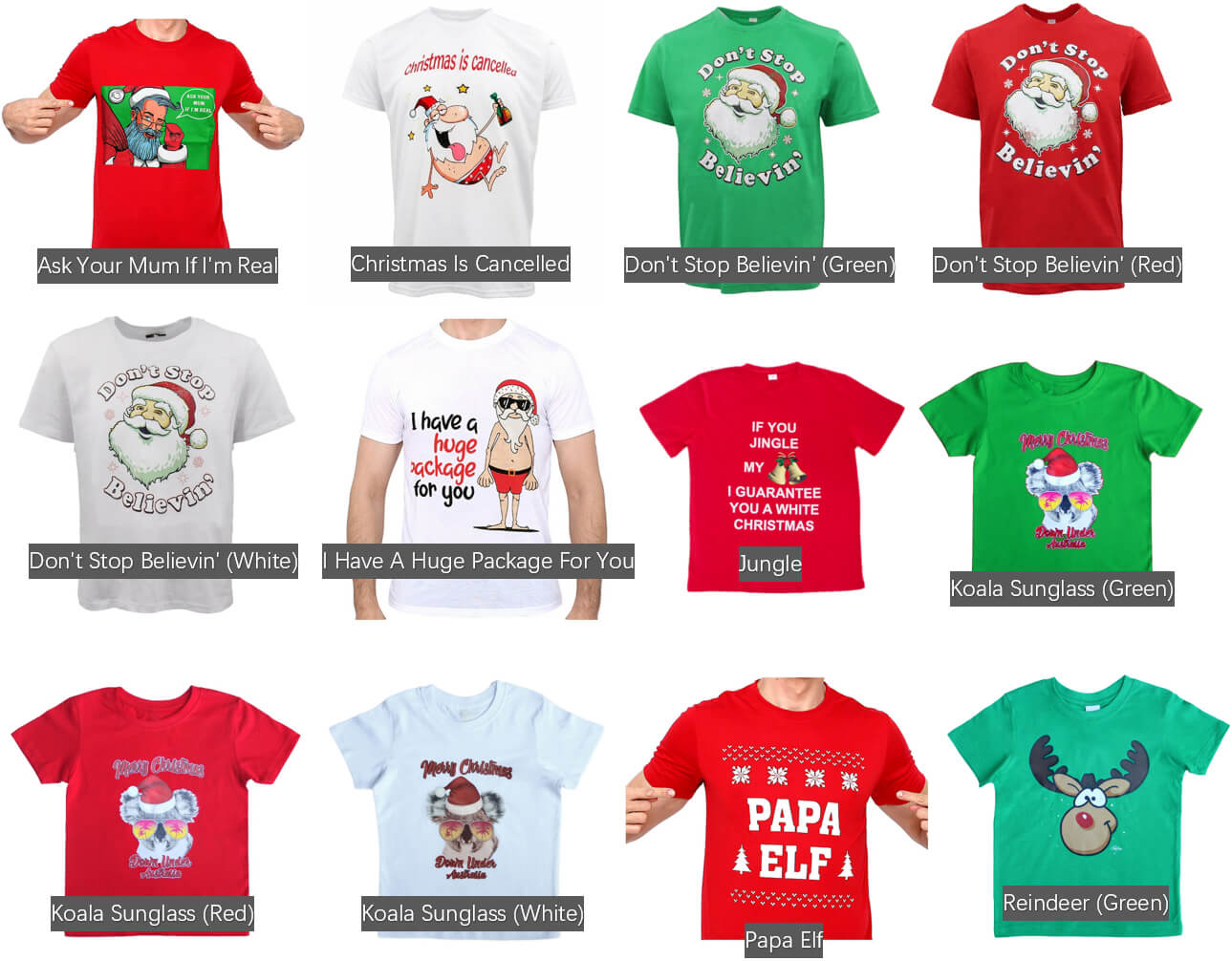 New Funny Adult Xmas Christmas T Shirt Tee Mens Womens 100% Cotton Jolly Ugly, Tree (Green) B, S Occasions > Christmas > Christmas Clothing Woofy and Whiskers