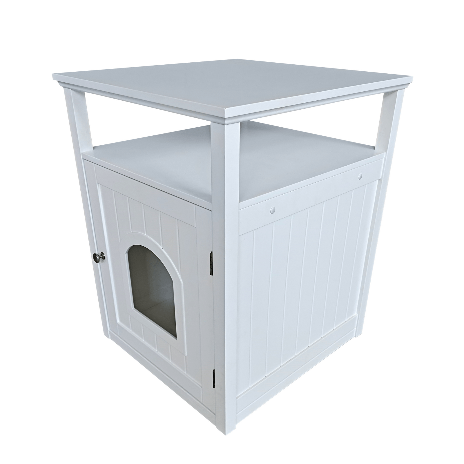 Jasper 2 Cat Litter Cabinet, White Pet Care > Cat Supplies > Cat Litter Woofy and Whiskers