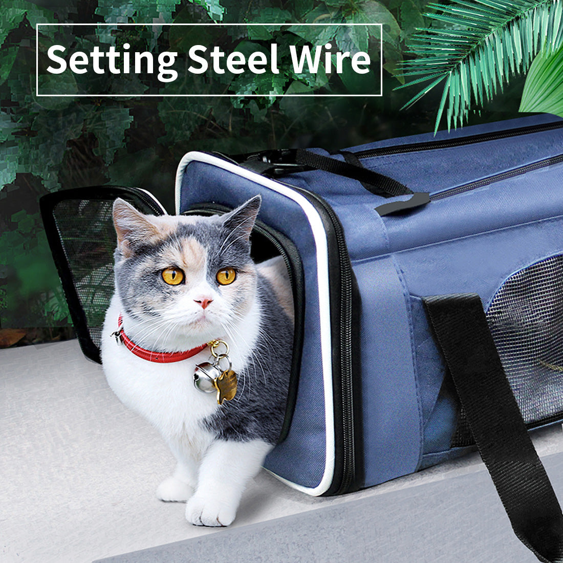 Ondoing Portable Pet Carrier Tote Travel Bag Kennel Soft Dog Crate Cage Indoor Outdoor Pet Care > Cat Supplies > Cat Carriers & Crates Woofy and Whiskers