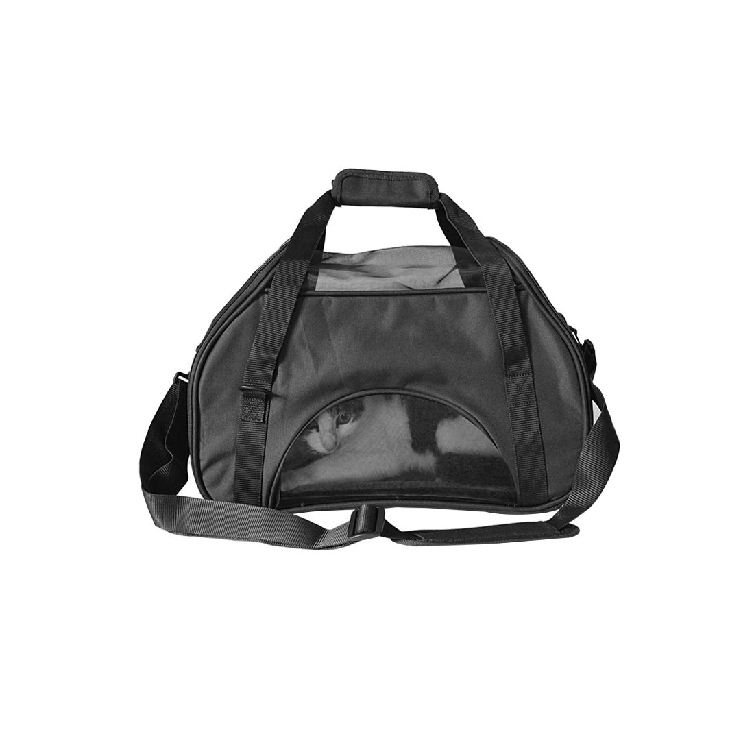 Ondoing Black Portable Pet Carrier Tote Travel Bag Kennel Soft Dog Crate Cage Outdoor Pet Care > Cat Supplies > Cat Carriers & Crates Woofy and Whiskers