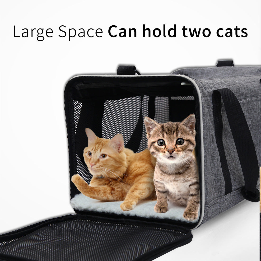 Ondoing Foldable Pet Carrier Bag Cat Dog Soft Crate Cage Kennel Tent Travel Portable Car Pet Care > Cat Supplies > Cat Carriers & Crates Woofy and Whiskers