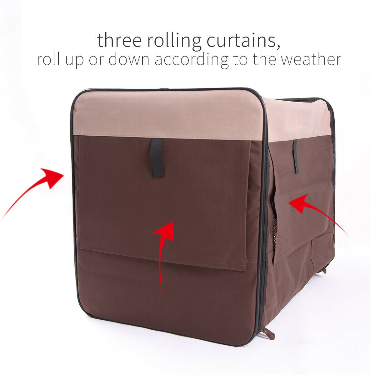 Pet Carrier Bag Soft Dog Crate Cage Kennel Tent House Foldable Portable Car Bed Grey 46x38x41CM Pet Care > Cat Supplies > Cat Carriers & Crates Woofy and Whiskers