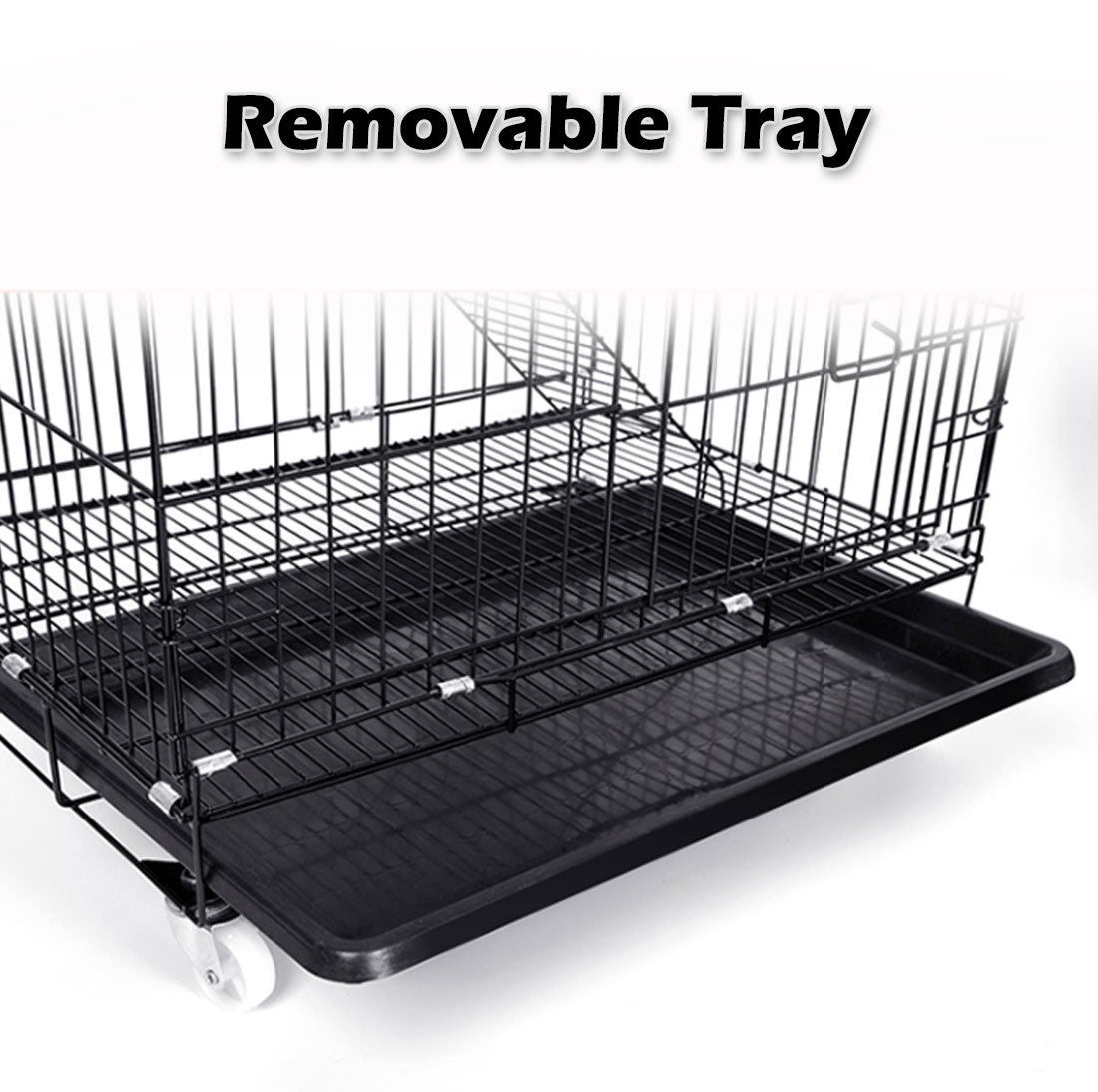 3 Level Rabbit Bird Cage Ferret Parrot Aviary Cat Rat Aviary Budgie Hamster Pet Cages Castor XL Pet Care > Bird > Bird Cages & Stands Woofy and Whiskers