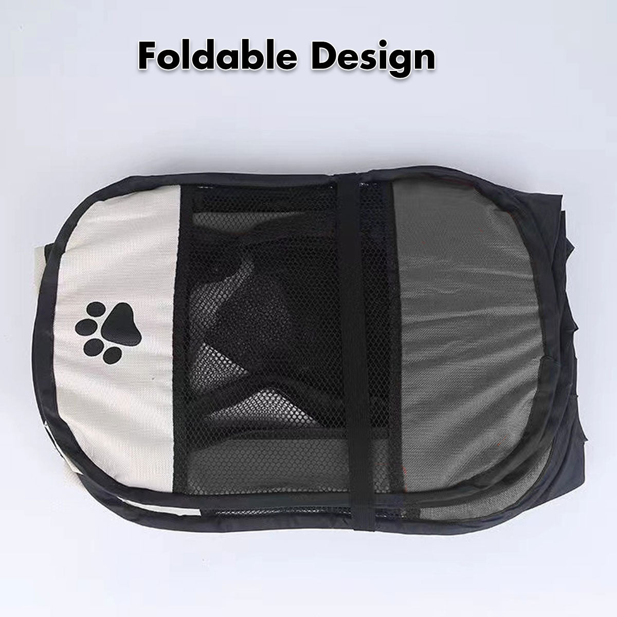8 Panel Pet Dog Cat Crate Play Pen Bags Kennel Portable Tent Playpen Puppy Cage Medium Grey Pet Care > Dog Supplies > Dog Playpens & Gates Woofy and Whiskers