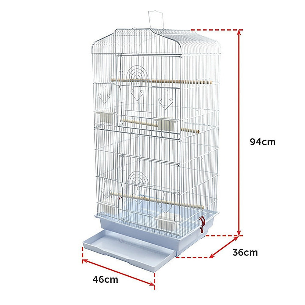 95cm Bird Cage Canary Parakeet Cockatiel LoveBird Finch Bird Cage Pet Care > Cleaning & Maintenance > Pet Grooming Supplies ipet