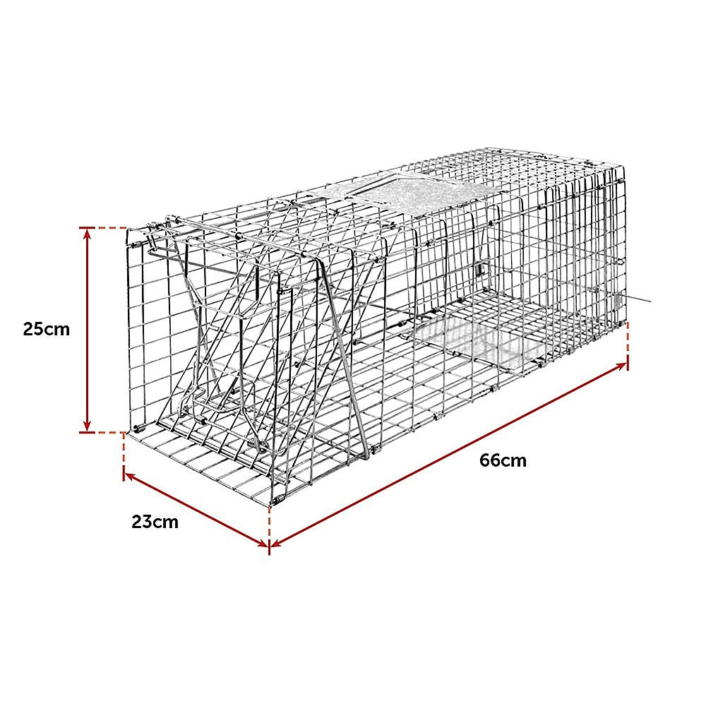 Trap Humane Possum Cage Live Animal Safe Catch Rabbit Cat Hare Fox Bird Pet Care > Cleaning & Maintenance > Pet Grooming Supplies YES4PETS
