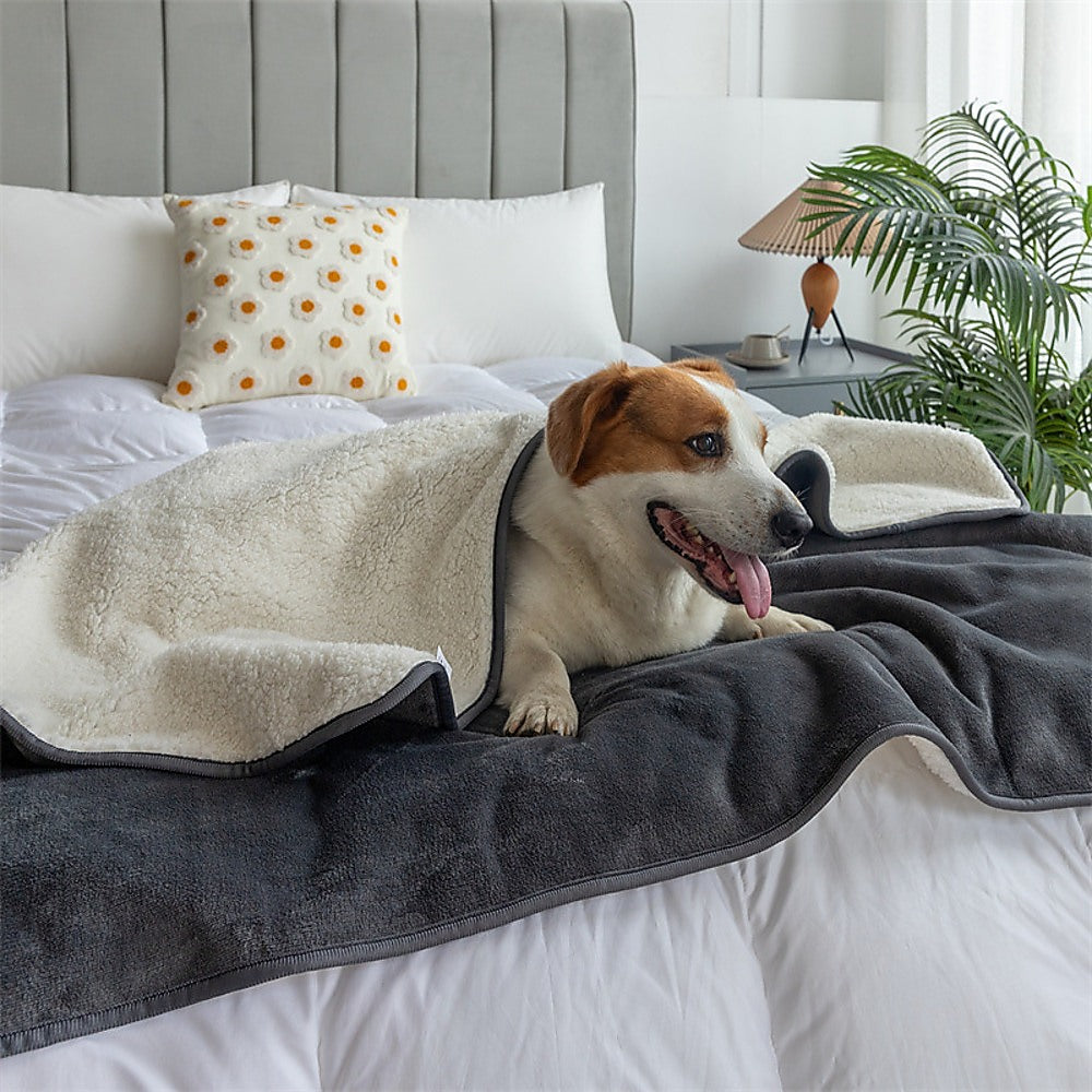 Premium Waterproof Reversible Pet Dog Blanket Bed Protects Couch Bed from Spills Pet Care > Dog Supplies > Dog Beds Generic