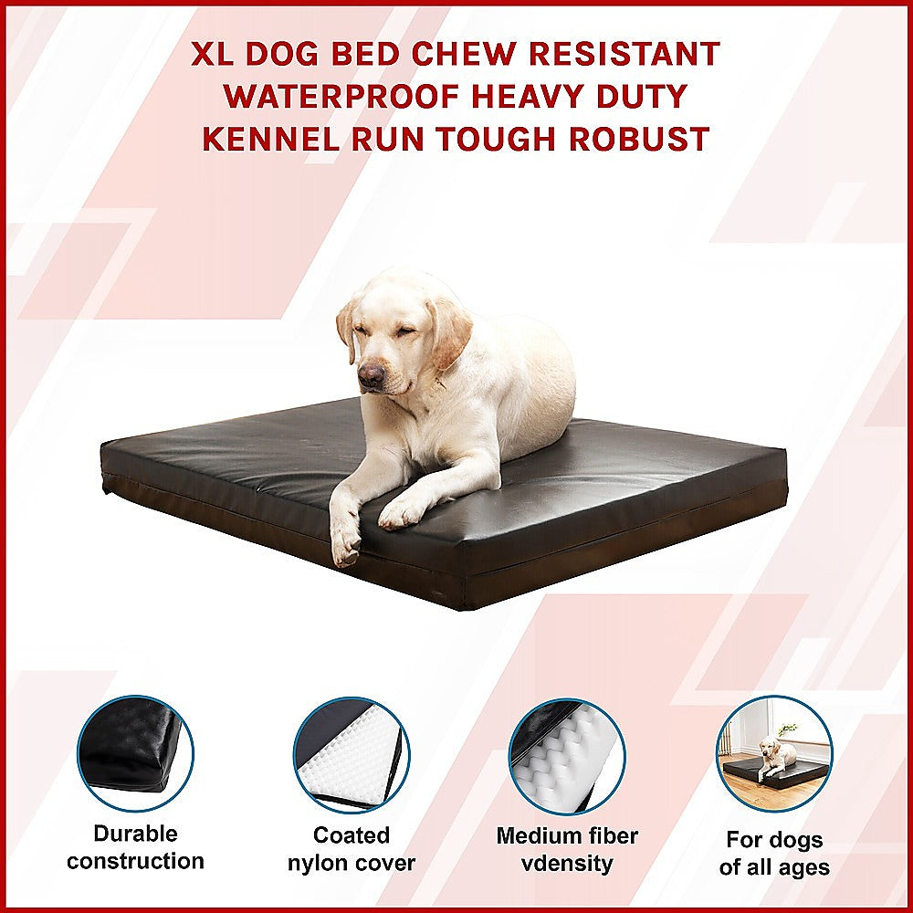 XL Dog Bed Chew Resistant Waterproof Heavy Duty Kennel Run Tough Robust Pet Care > Dog Supplies > Dog Beds Woofy and Whiskers