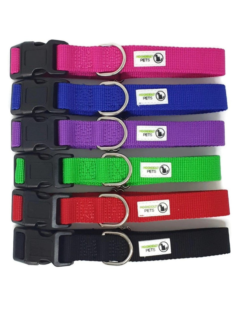 100% Pure Bamboo Fibre Dog Collar Plastic Buckle - Moondidley Pets X-Small Red Pet Care > Cleaning & Maintenance > Pet Grooming Supplies Woofy and Whiskers