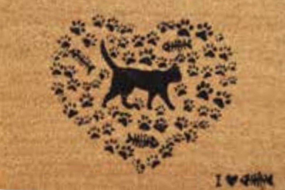 Cat Love Doormat Door Mat 60cm Pet Care > Toys > Cat Toys Woofy and Whiskers