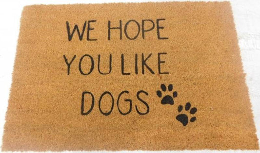 We Hope You Like Dogs Doormat 60x40cm Pet Care > Dog Supplies > Dog Beds Woofy and Whiskers