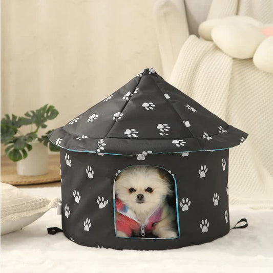 Outdoor Waterproof Cat House - Insulated, Weatherproof, Warm Shelter for Cats, Ideal for Winter Protection, Size: L 45*41cm Pet Care > Cat Supplies > Cat Furniture Woofy and Whiskers