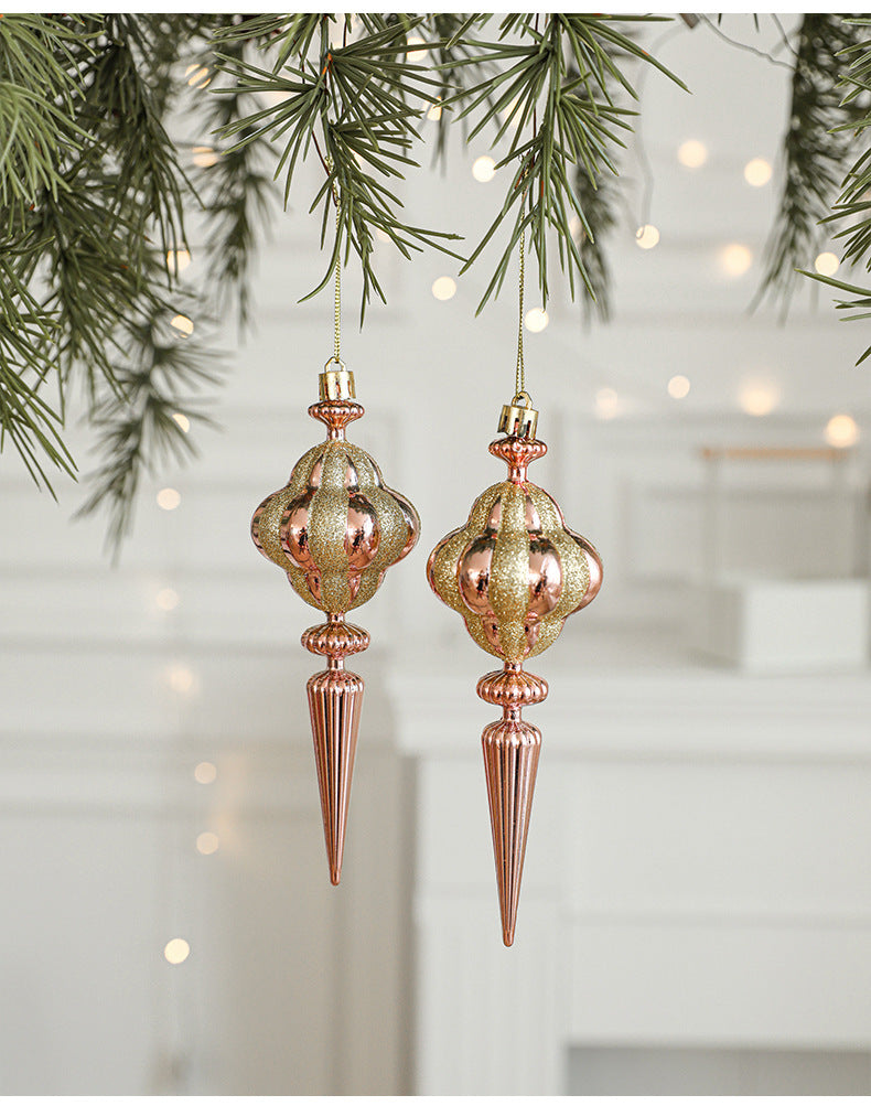 Set of 10 Christmas Ornaments -Gold & Rose Gold Holiday Tree Decorations Occasions > Christmas > Christmas Decorations Woofy and Whiskers