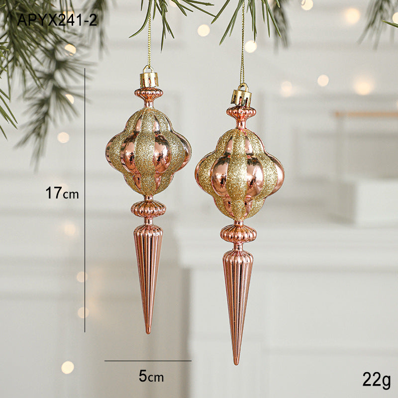 Set of 10 Christmas Ornaments -Gold & Rose Gold Holiday Tree Decorations Occasions > Christmas > Christmas Decorations Woofy and Whiskers