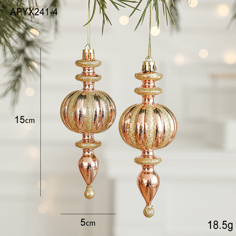 Set of 10 Christmas Ornaments -Gold & Rose Gold Holiday Tree Decorations Occasions > Christmas > Christmas Decorations Woofy and Whiskers