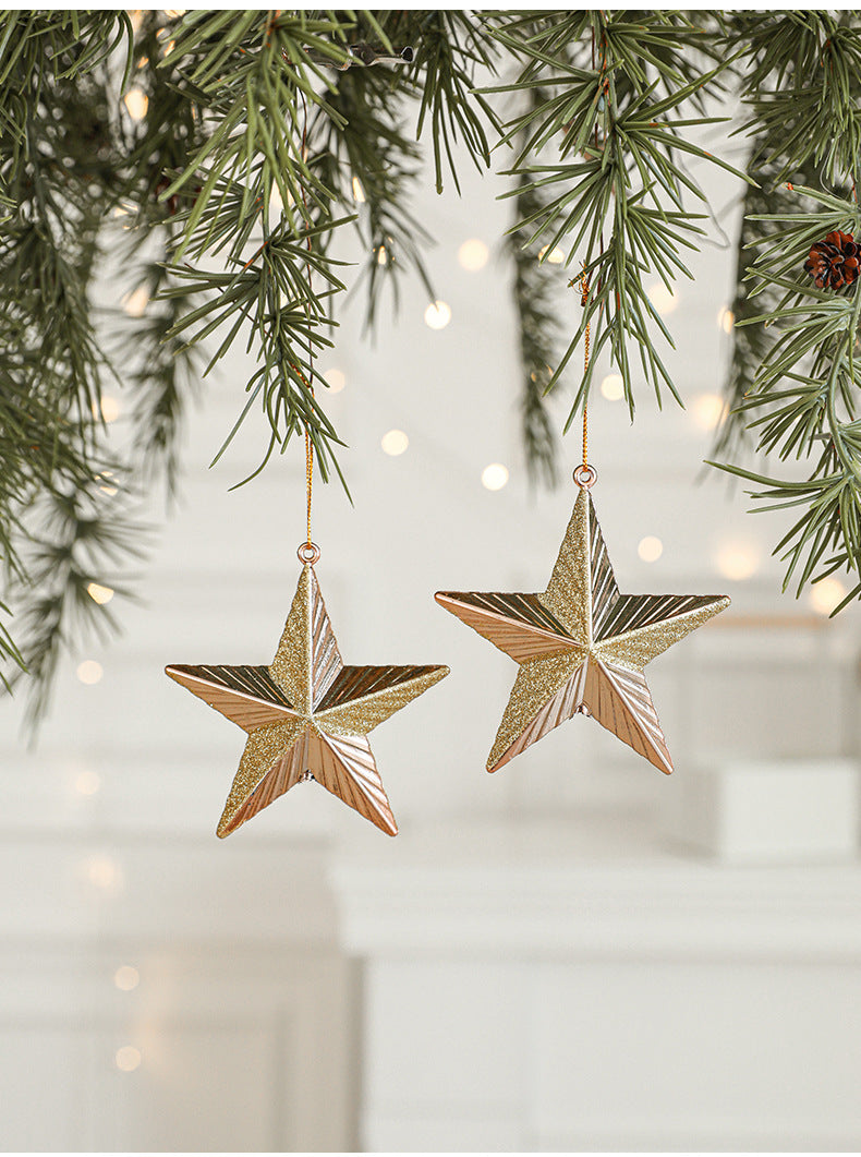 Set of 10 Christmas Ornaments -Gold & Rose Gold Holiday Tree Decorations Occasions > Christmas > Christmas Decorations Woofy and Whiskers