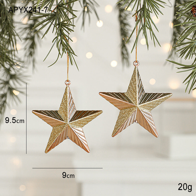 Set of 10 Christmas Ornaments -Gold & Rose Gold Holiday Tree Decorations Occasions > Christmas > Christmas Decorations Woofy and Whiskers