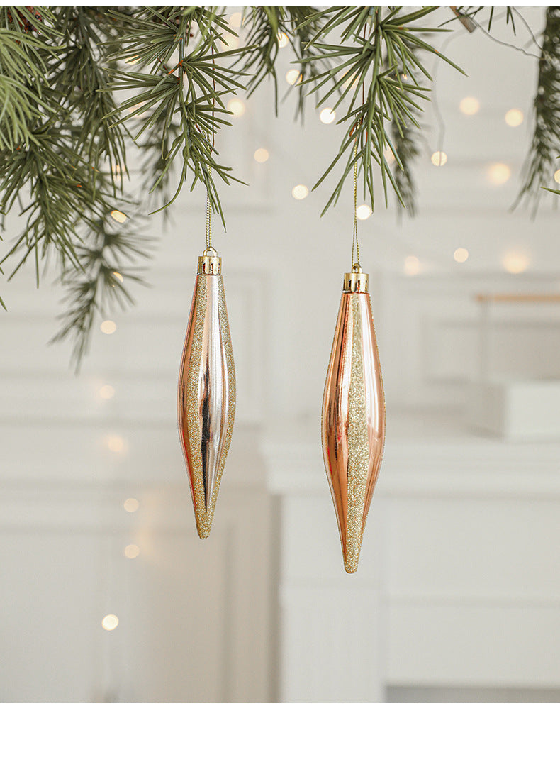Set of 10 Christmas Ornaments -Gold & Rose Gold Holiday Tree Decorations Occasions > Christmas > Christmas Decorations Woofy and Whiskers