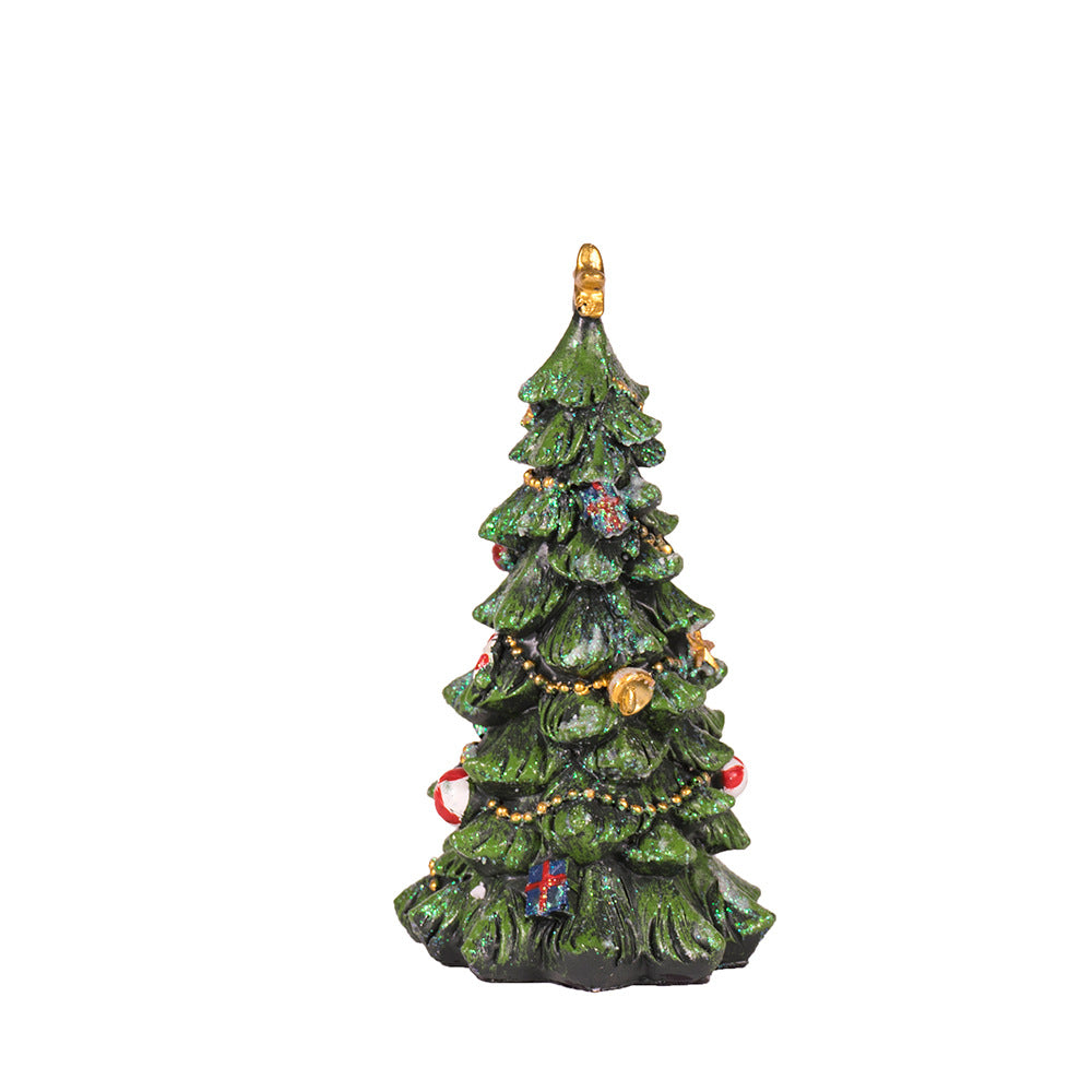 Christmas Tree Figurine - Festive Resin Decoration with Ornaments, 17cm Holiday Decor Occasions > Christmas > Christmas Decorations Woofy and Whiskers