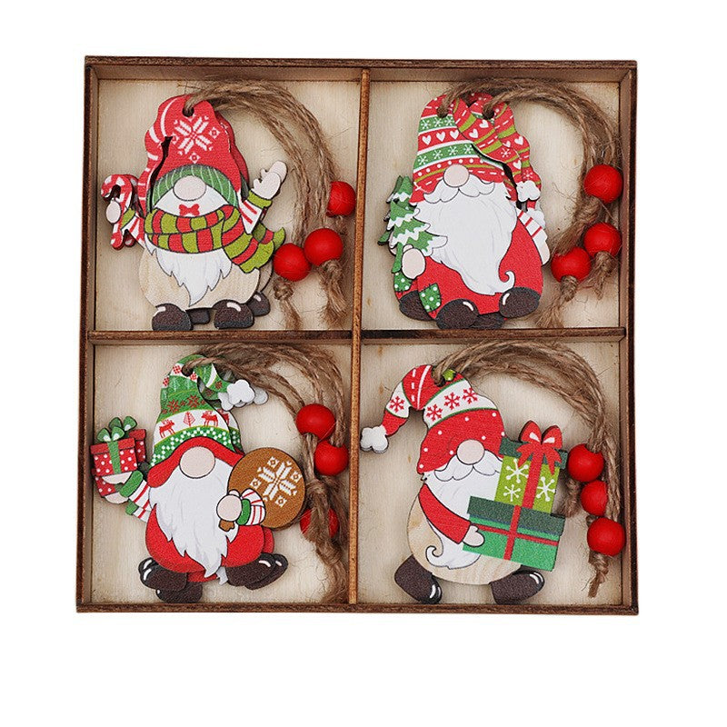 (2 set)Christmas Gnome Ornaments Set - Festive Wooden Decorations for Tree, Set of 12 Occasions > Christmas > Christmas Decorations Woofy and Whiskers