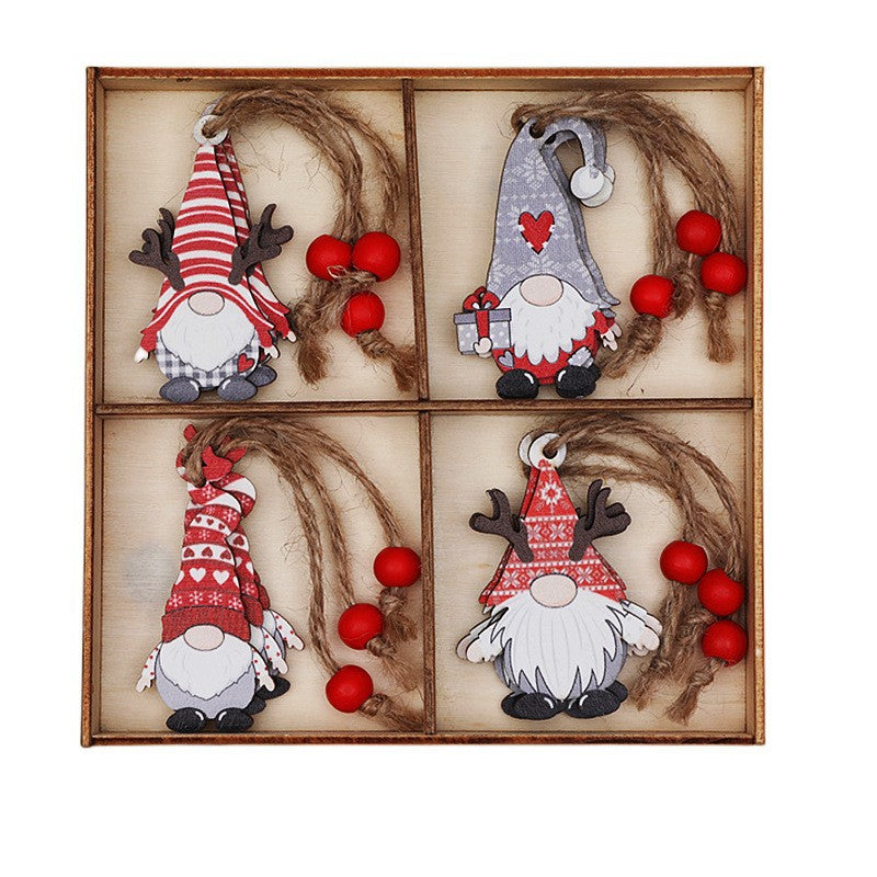 (2 set)Christmas Gnome Ornaments Set - Festive Wooden Decorations for Tree, Set of 12 Occasions > Christmas > Christmas Decorations Woofy and Whiskers