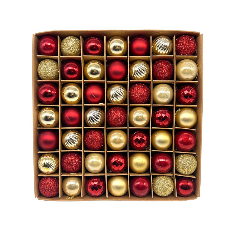 49-Piece Christmas Ornament Set - 3cm Red, Gold Baubles for Christmas Tree Decoration Occasions > Christmas > Christmas Decorations Woofy and Whiskers