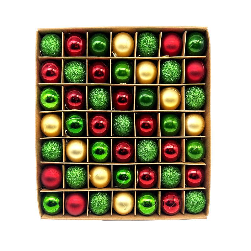 49-Piece Christmas Ornament Set - 3cm Red, Green,Gold Baubles for Christmas Tree Decoration Occasions > Christmas > Christmas Decorations Woofy and Whiskers