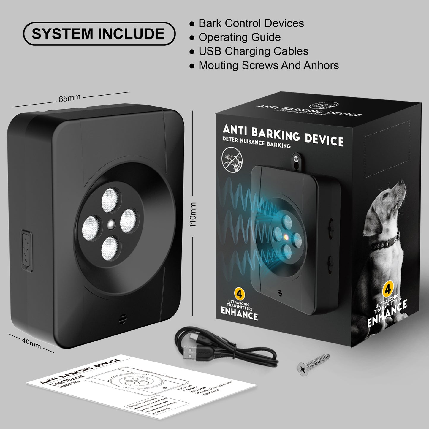 Ultrasonic Dog Bark Control Device – Smart Outdoor Anti-Bark and Dog Repellent Trainer Pet Care > Dog Supplies > Dog Training Aids Woofy and Whiskers