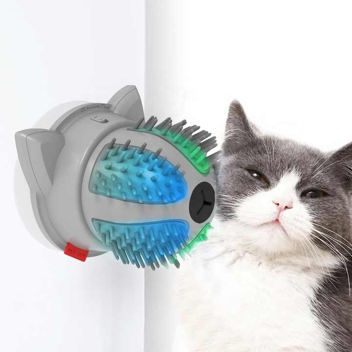 Electric Cat Massager Brush – Catnip & LED Interactive Grooming Toy Pet Care > Toys > Cat Toys Woofy and Whiskers