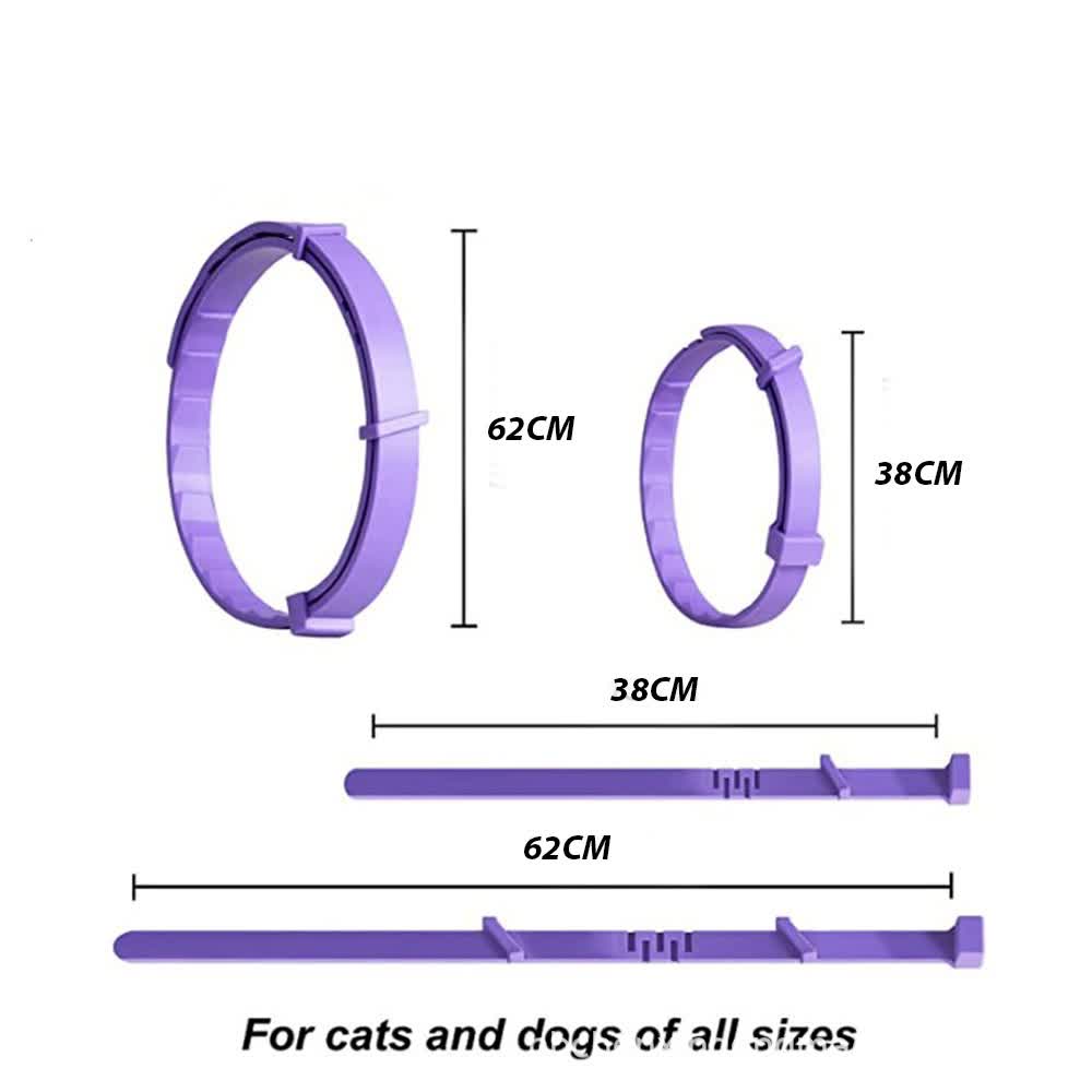 Pink Calming Collars for Dogs - Natural Stress Relief, Adjustable, 4 Pack Pet Care > Dog Supplies > Dog Collars, Leads & Harnesses Woofy and Whiskers