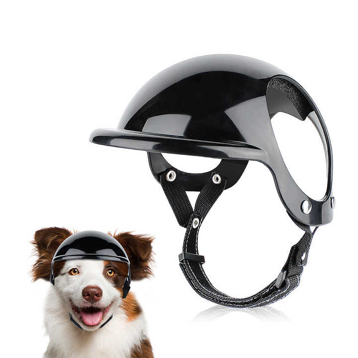 Size L Black Pet Safety Helmet - Stylish Protective Headgear for Dogs Pet Care > Dog Supplies > Dog Training Aids Woofy and Whiskers