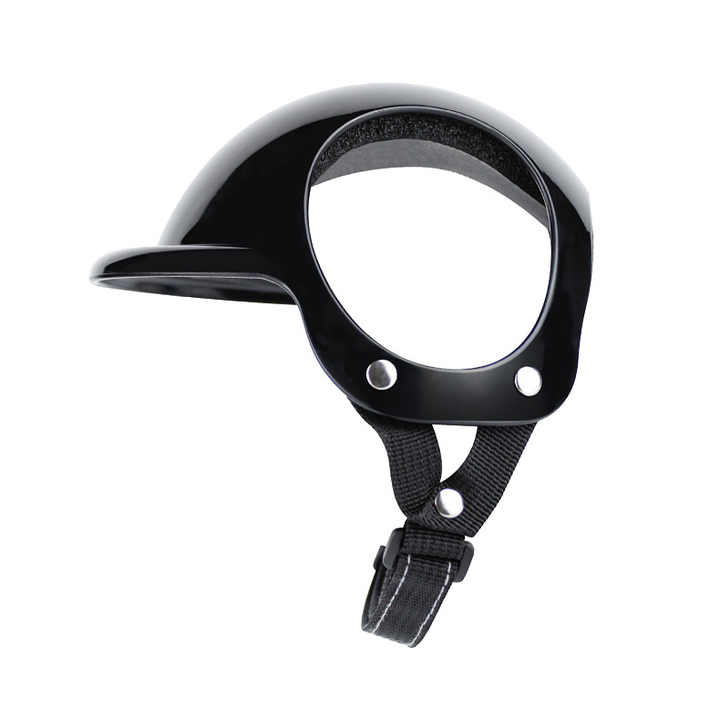 Size L Black Pet Safety Helmet - Stylish Protective Headgear for Dogs Pet Care > Dog Supplies > Dog Training Aids Woofy and Whiskers