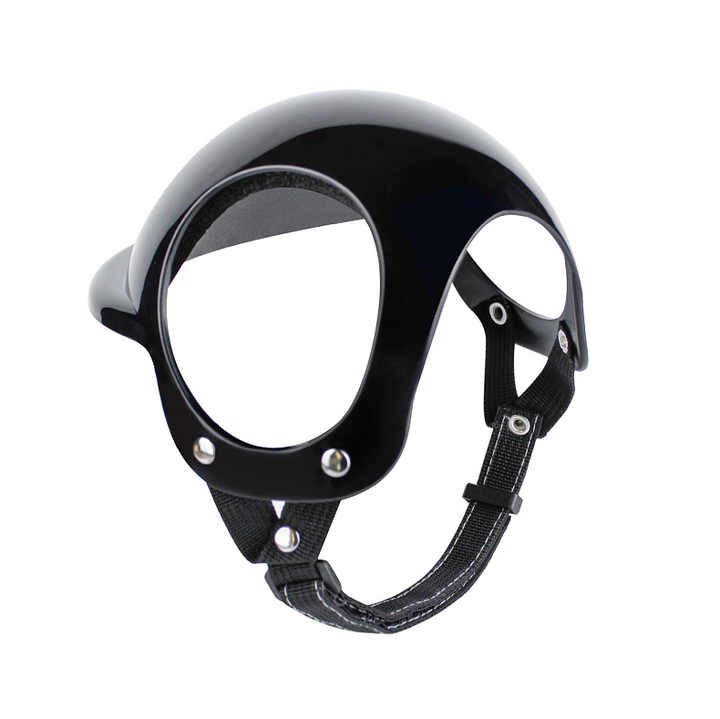 Size L Black Pet Safety Helmet - Stylish Protective Headgear for Dogs Pet Care > Dog Supplies > Dog Training Aids Woofy and Whiskers