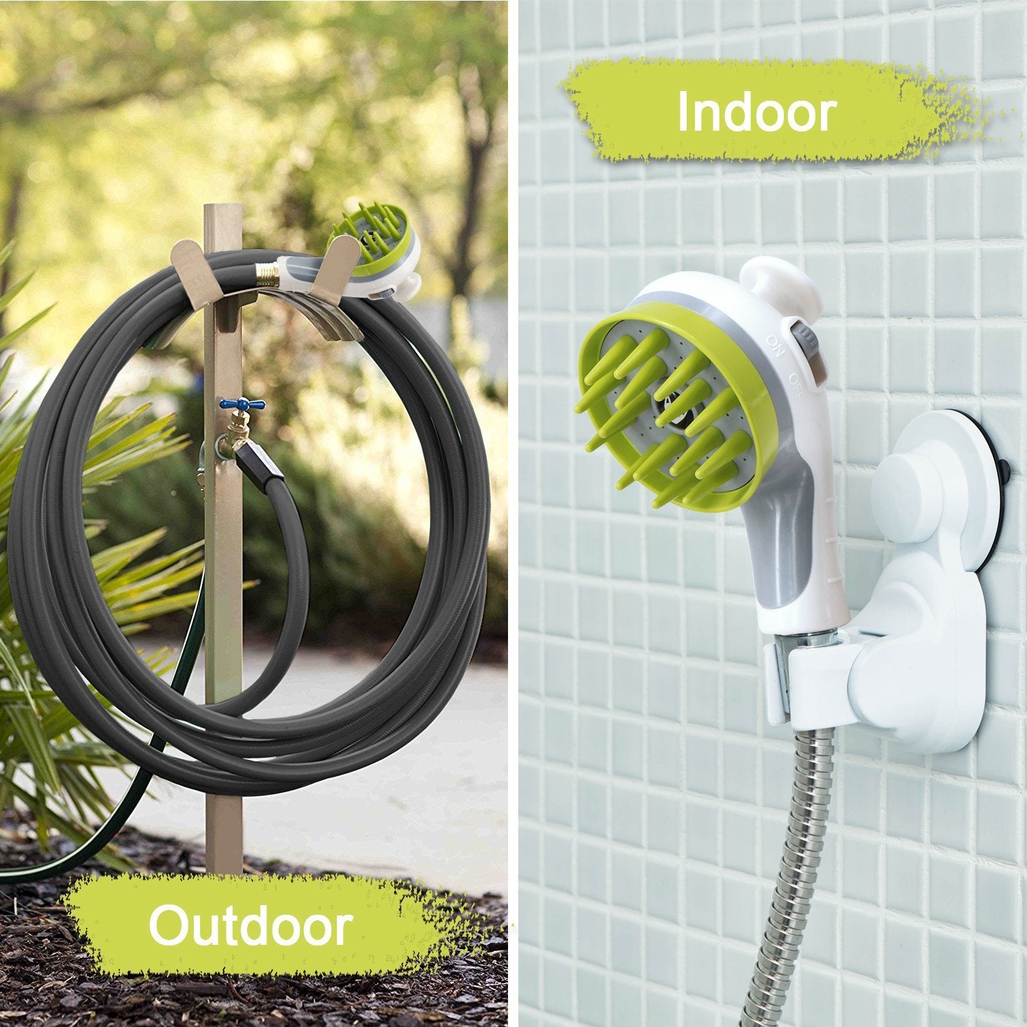 White Ultimate Pet Bathing Showerhead - Dog-Friendly Pressure-Boost Spray with Foamer Pet Care > Cleaning & Maintenance > Pet Cleaning Supplies Generic