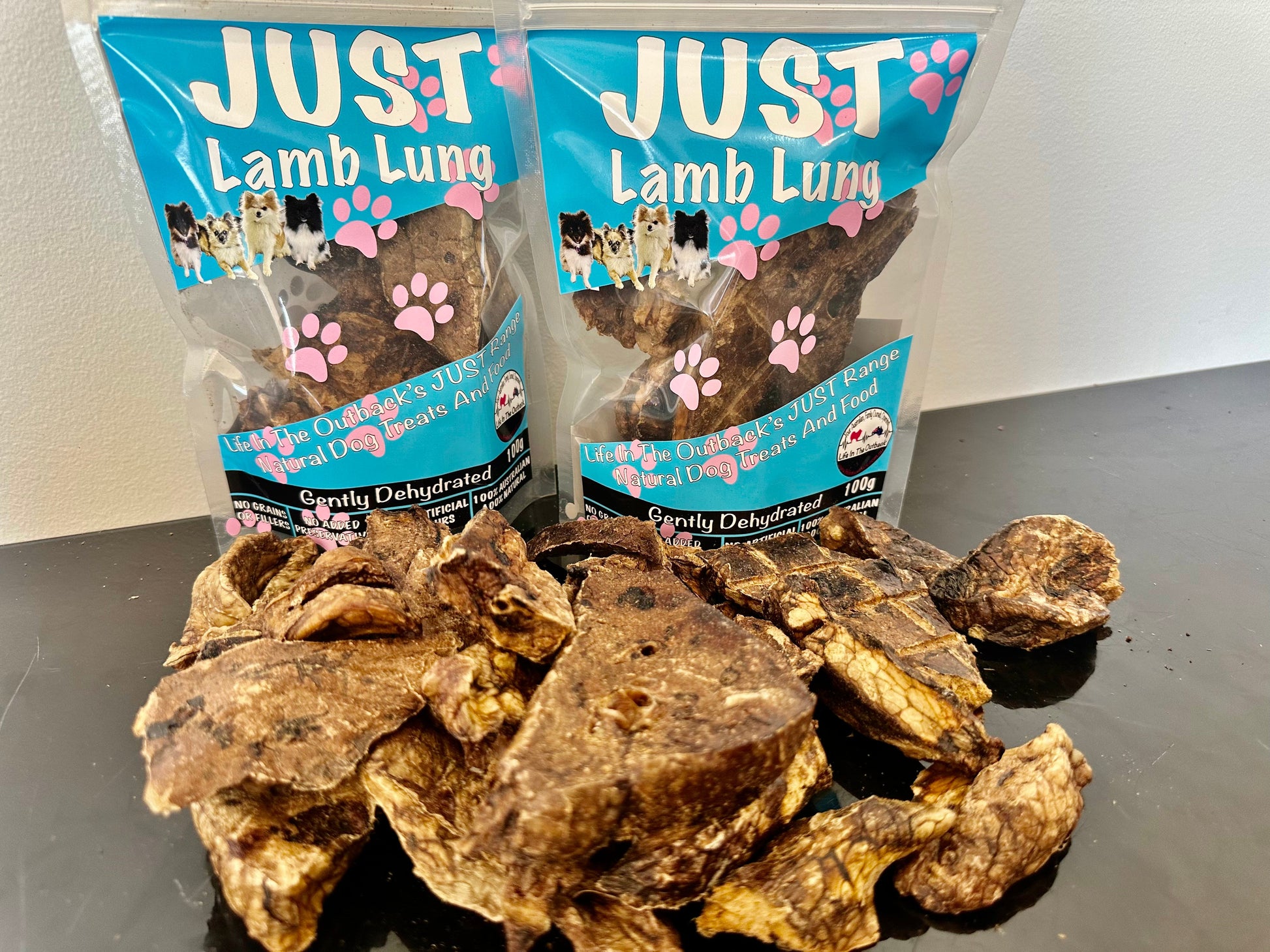 1x Just Lamb Lung - 50g Pet Care > Pet Food > Dog Food Woofy and Whiskers
